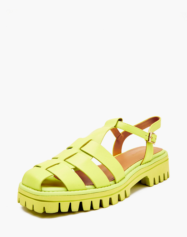 233-4123911-0104 Туфли летние женские нат.кожа/нат.кожа зелен, Mascotte