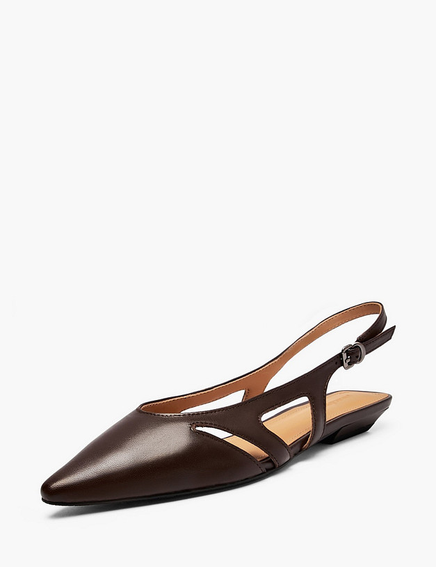 Коричневые женские туфли MASCOTTE 233-6103316-6571M | ракурс 2