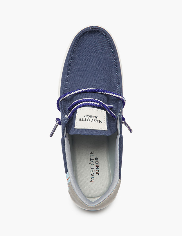 Синие топ-сайдеры для мальчиков MASCOTTE 18-411723-0203 | ракурс 5 Синие топ-сайдеры для мальчиков MASCOTTE 18-411723-0203 | ракурс 5