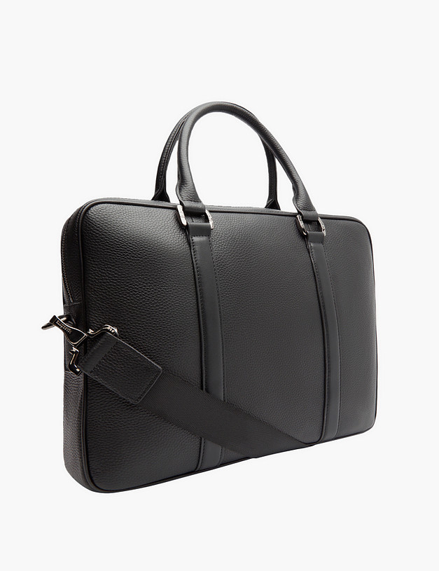 Черный мужской портфель MASCOTTE 602-3121-102 | ракурс 3