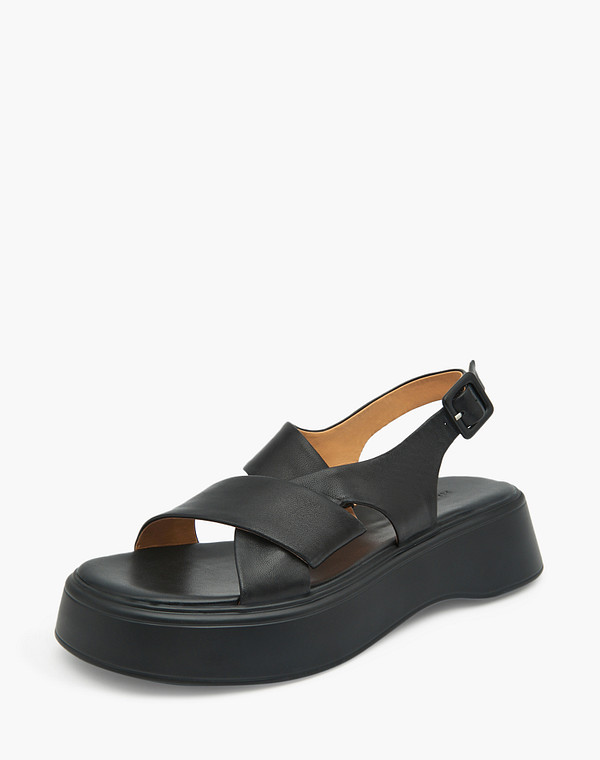 126-311411-3501M Туфли летние женские нат.кожа/нат.кожа черн, Mascotte