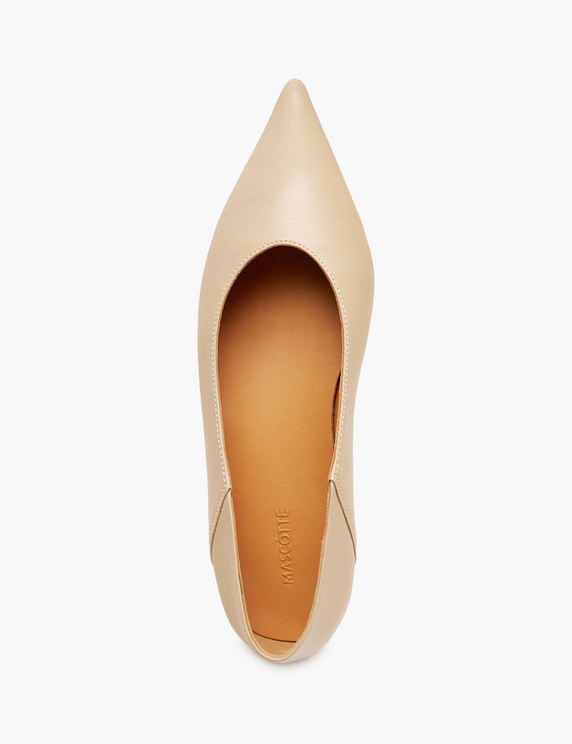 Бежевые женские балетки MASCOTTE 100-517011-0508 | ракурс 4
