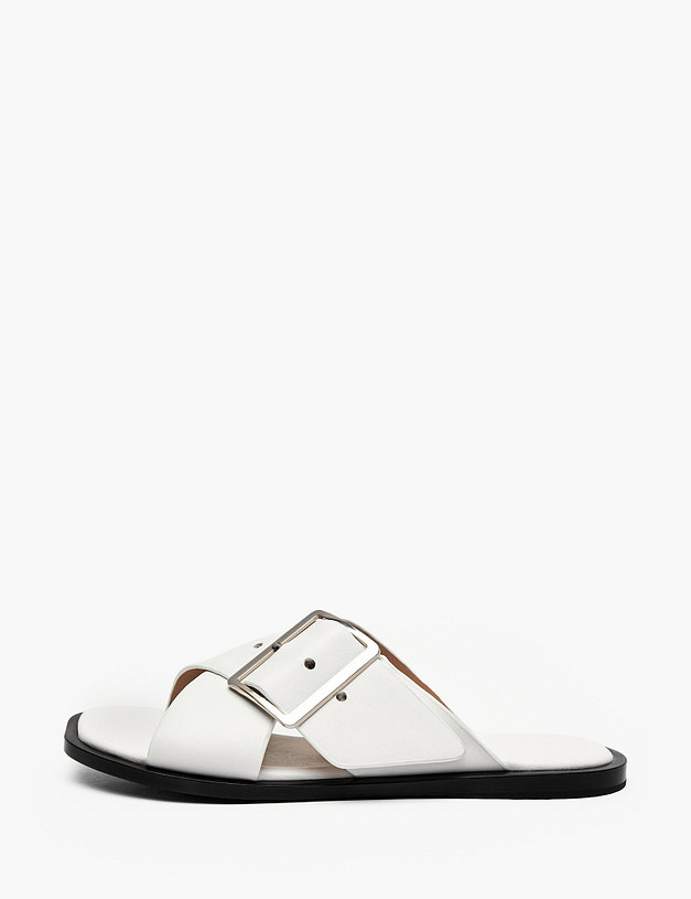 Белые женские сабо MASCOTTE 58-612011-0101 | ракурс 1