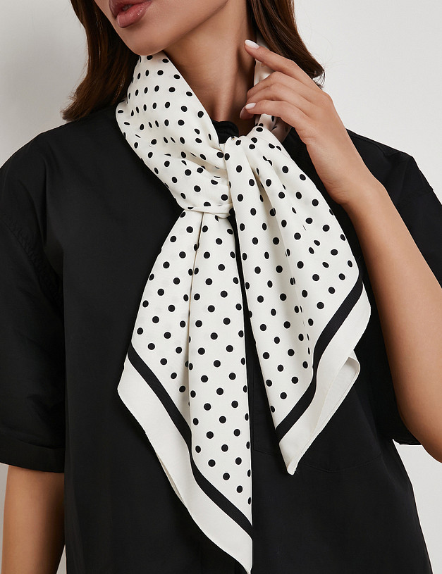 Белый женский платок MASCOTTE 766-6114-2421 | ракурс 2