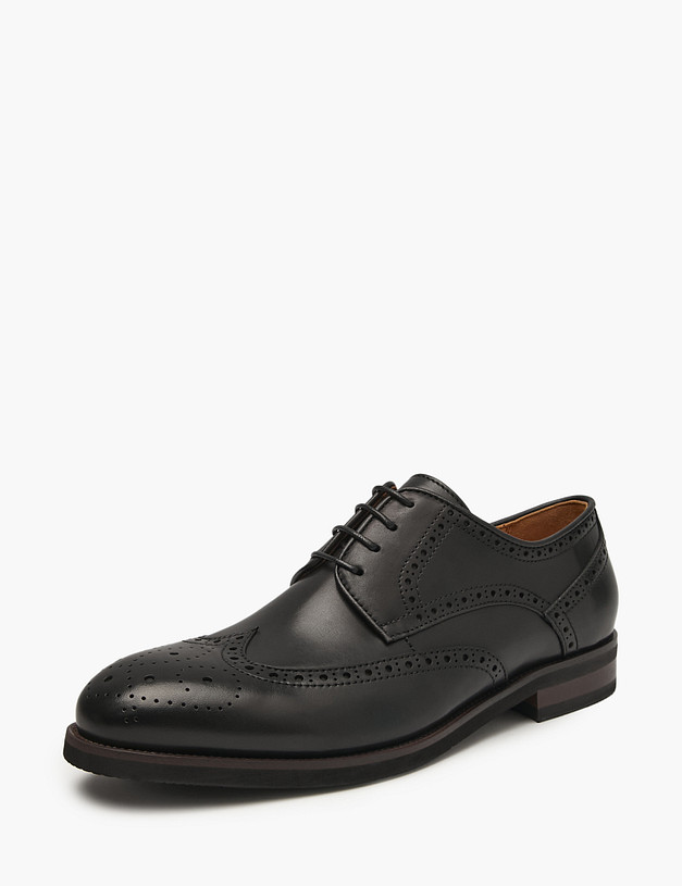 Черные мужские броги MASCOTTE 128-523811-0102 | ракурс 2