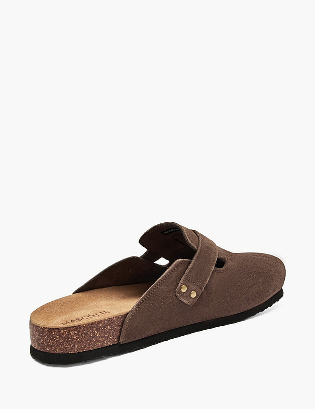 Коричневые мужские сабо MASCOTTE 98-614821-0209 | ракурс 3