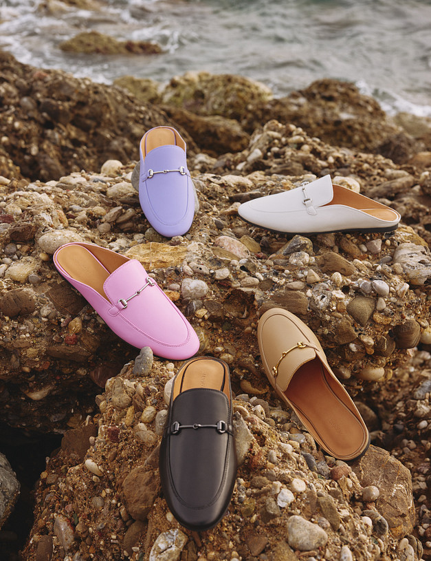 Розовые женские мюли из натуральной кожи MASCOTTE 172-4122111-6542M | ракурс 1