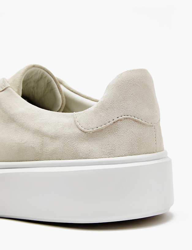 Молочные женские кеды из велюра MASCOTTE 22-4127111-4636M | ракурс 6