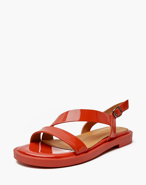 94-410211-0705 Туфли летние женские лак.кожа/нат.кожа красн, Mascotte