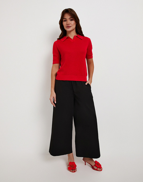 852-6114-2605 Джемпер-поло женский красн, Mascotte