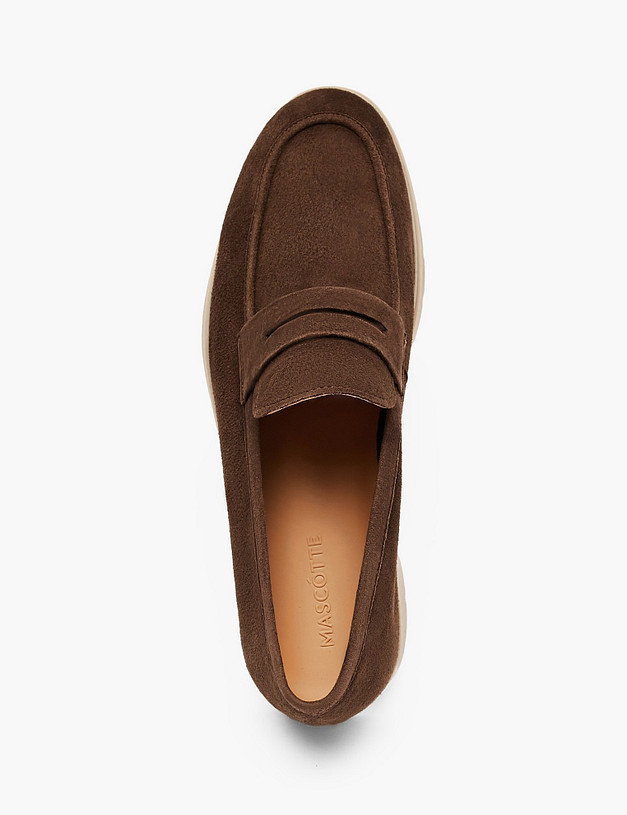 Коричневые мужские лоферы MASCOTTE 142-510821-0609 | ракурс 4