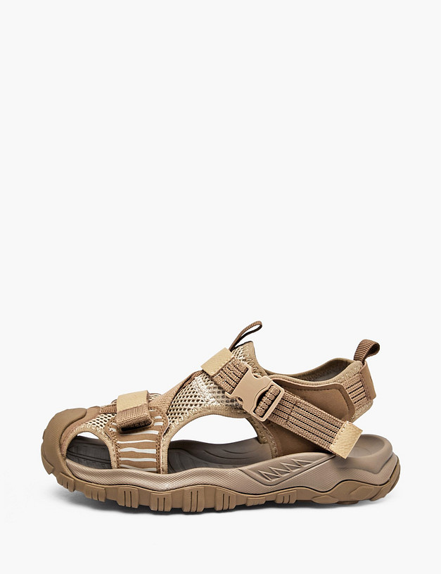 Коричневые детские кроссовки MASCOTTE 234-617221-0209 | ракурс 1