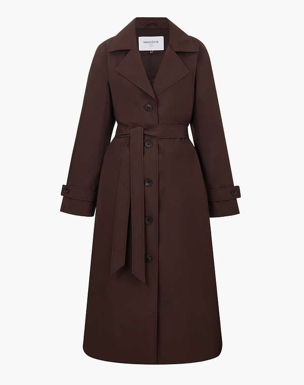 885-6114-2409 Плащ женский темн-коричн, Mascotte