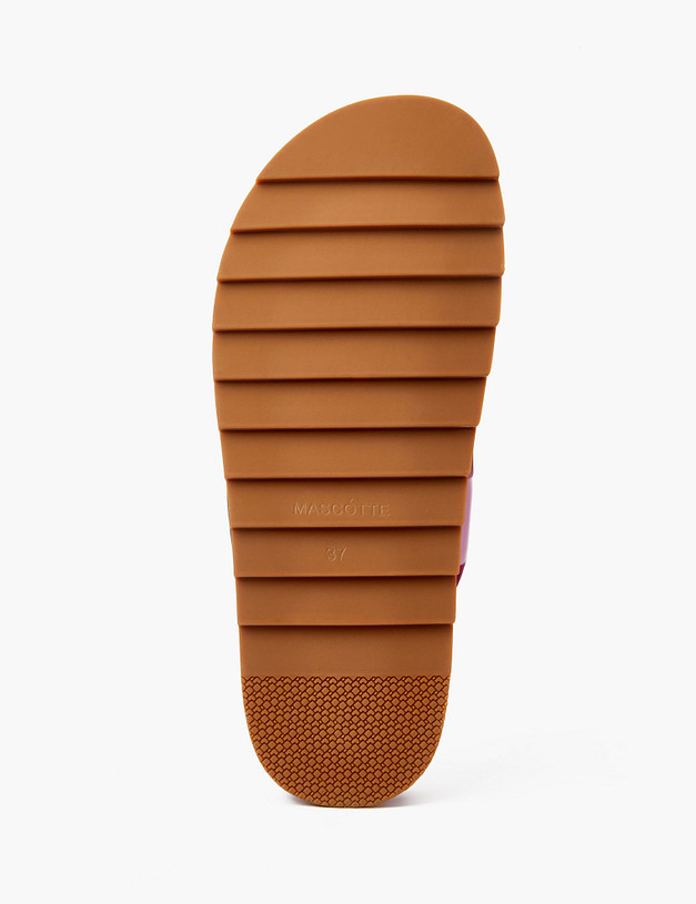 Розовые лакированные женские сандалии MASCOTTE 233-2143715-0706 | ракурс 6