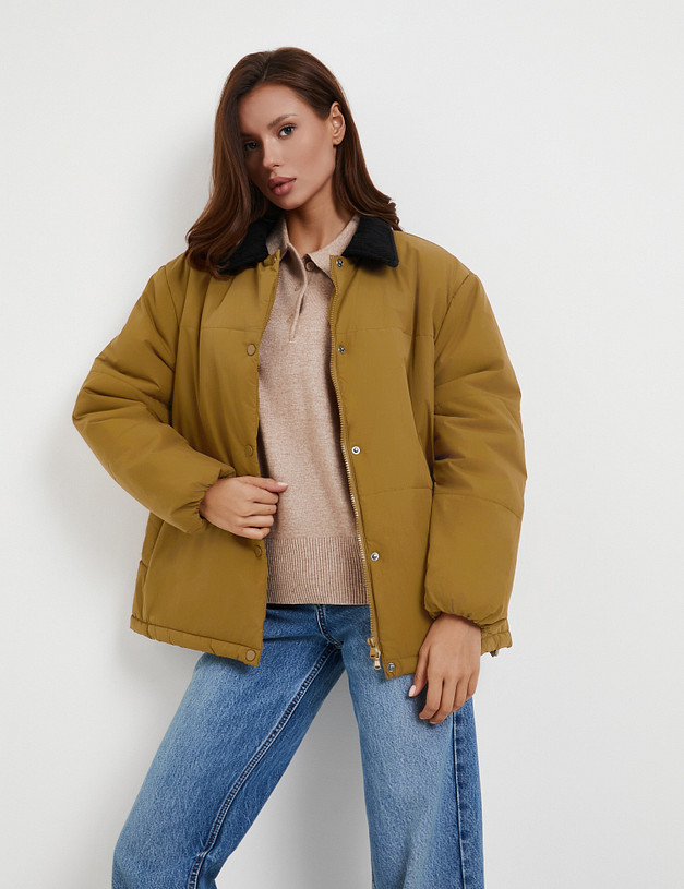 Коричневая женская куртка MASCOTTE 874-5201-2409 | ракурс 3