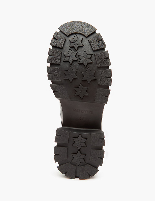 Черные кожаные женские дерби MASCOTTE 233-324712-0102 | ракурс 6