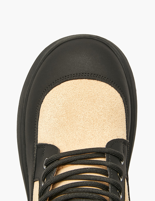 Бежевые ботинки для девочек MASCOTTE 234-522621-2808 | ракурс 4