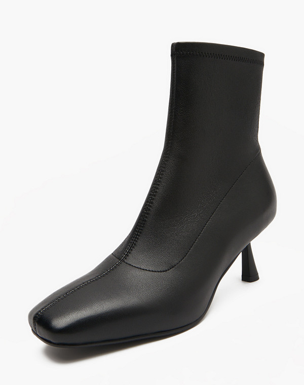 234-510521-0502 Ботинки женские нат.кожа/ворсин черн, Mascotte