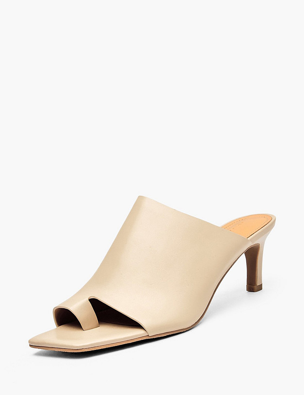 Бежевые женские сабо MASCOTTE 233-614411-0508 | ракурс 2