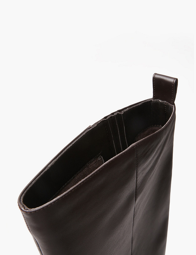 Темно-коричневые женские сапоги MASCOTTE 172-4240221-7160M | ракурс 8 Темно-коричневые женские сапоги MASCOTTE 172-4240221-7160M | ракурс 8