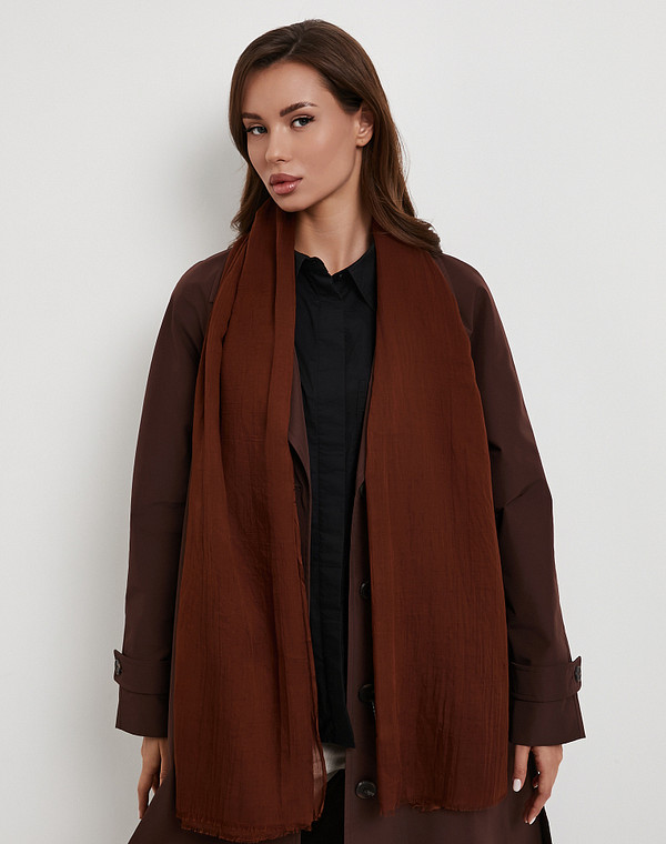 766-6129-2409 Шарф женский корич, Mascotte