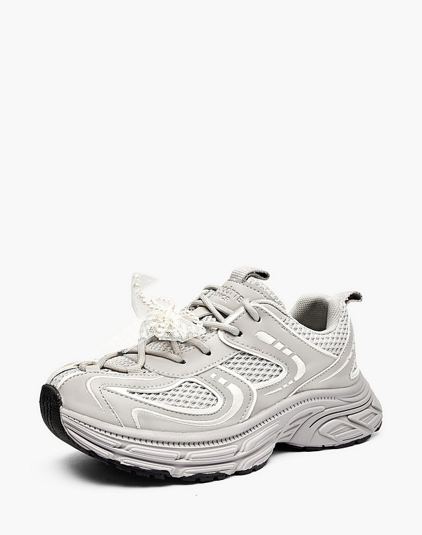 234-616621-0610 Полуботинки для активного отдыха девичьи и.кожа-текстиль/текстиль серый, Mascotte JUNIOR