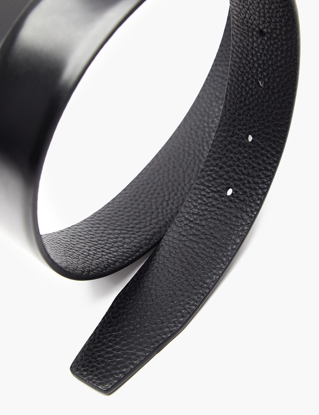 Черный мужской двусторонний ремень MASCOTTE 727-4118-102 | ракурс 4 Черный мужской двусторонний ремень MASCOTTE 727-4118-102 | ракурс 4