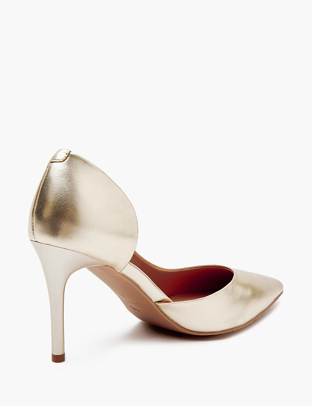 Золотые женские туфли MASCOTTE 233-412811-0115 | ракурс 3