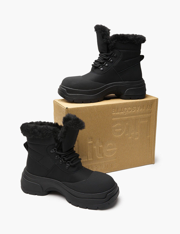 Черные женские ботинки MASCOTTE 234-426621-0602 | ракурс 7