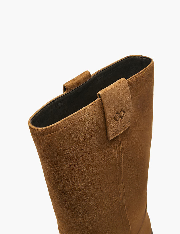 Коричневые женские зимние полусапоги MASCOTTE 175-5280532-3666M | ракурс 6