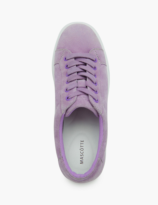 Фиолетовые женские кеды из велюра MASCOTTE 58-3180521-4617M | ракурс 5