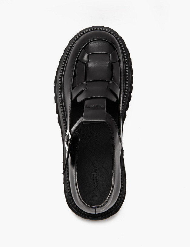 Черные женские туфли Мэри Джейн MASCOTTE 234-414911-0602 | ракурс 5