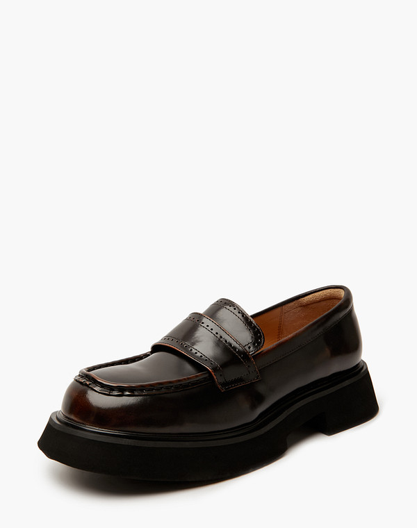 58-412011-0109 Туфли женские нат.кожа/нат.кожа темн-коричн, Mascotte Lite