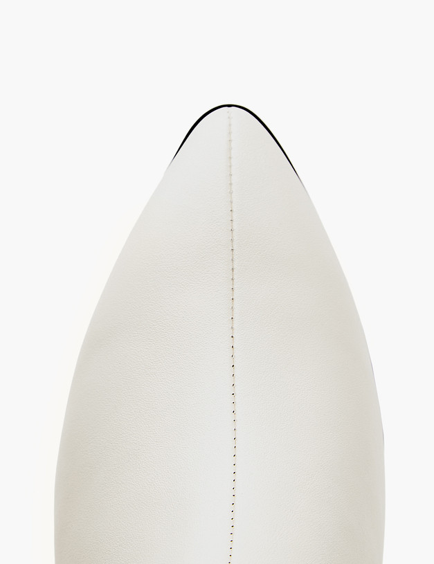 Белые женские ботильоны из кожи MASCOTTE 233-410320-4156M | ракурс 4