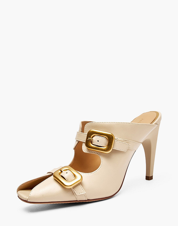 175-6163014-6568M Туфли летние женские велюр/нат.кожа св.беж, Mascotte