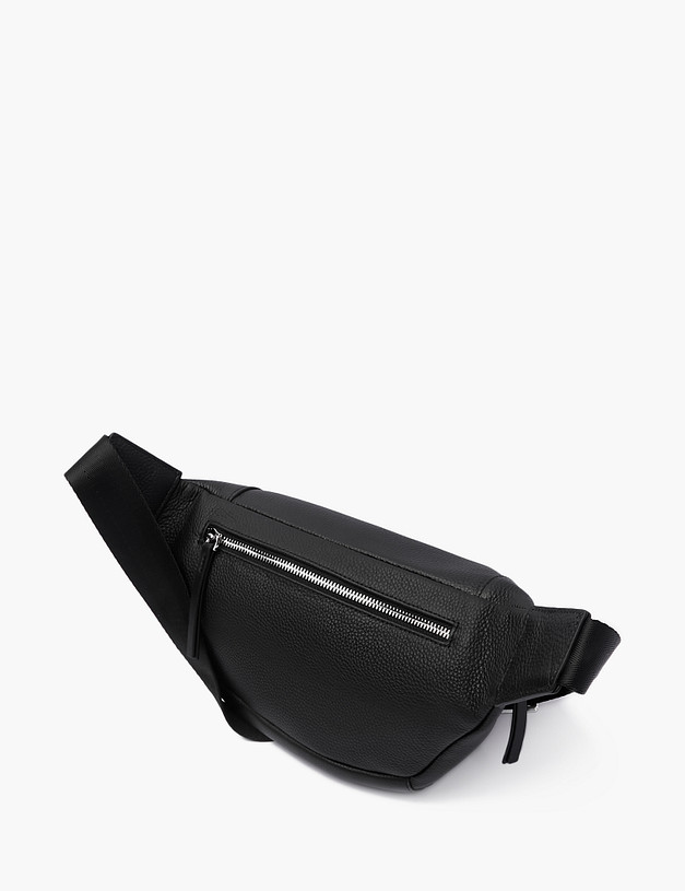 Черная женская сумка из натуральной кожи MASCOTTE 660-2130-102 | ракурс 3