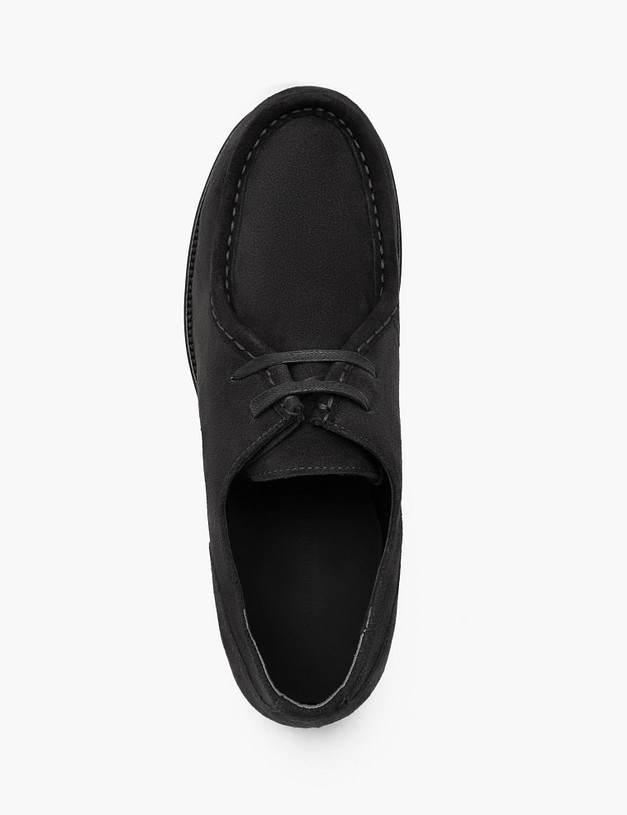 Черные мужские полуботинки из нубука MASCOTTE 128-314911-3320M | ракурс 5