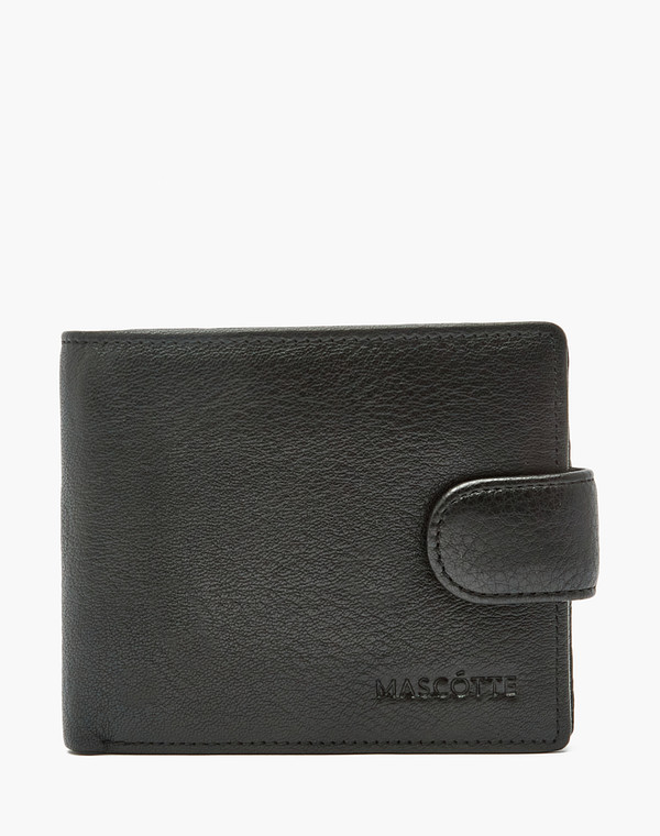 622-9131-102 Бумажник муж. нат.кожа/текстиль черн, Mascotte