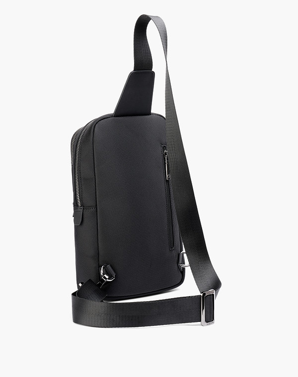 604-5232-202 Сумка мужская текстиль-и.кожа/текстиль черн, S, Mascotte