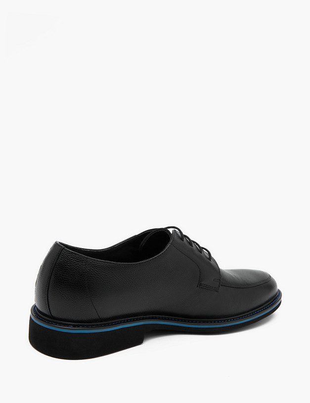 Черные мужские дерби из кожи MASCOTTE 58-3171411-3180M | ракурс 3 Черные мужские дерби из кожи MASCOTTE 58-3171411-3180M | ракурс 3