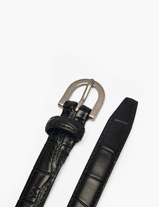 Черный женский ремень MASCOTTE 701-5201-602 | ракурс 2