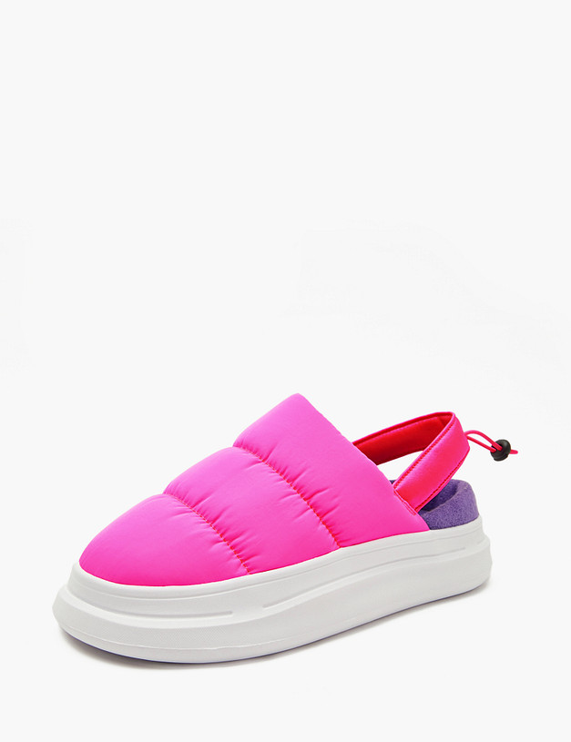 Розовые дутые женские сабо MASCOTTE 151-3205625-0206 | ракурс 4