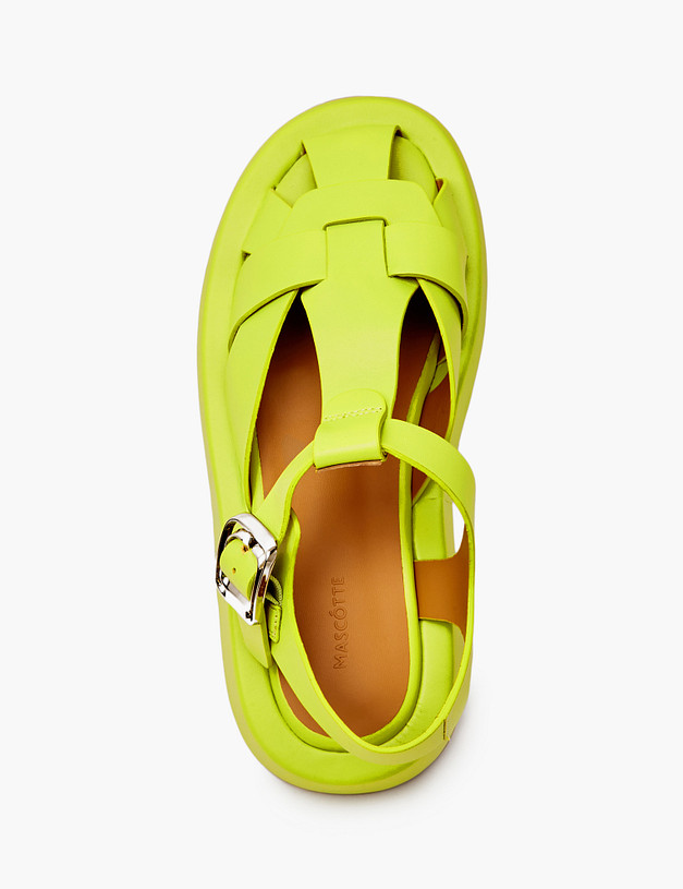 Зеленые женские сандалии MASCOTTE 172-4121914-6547M | ракурс 4