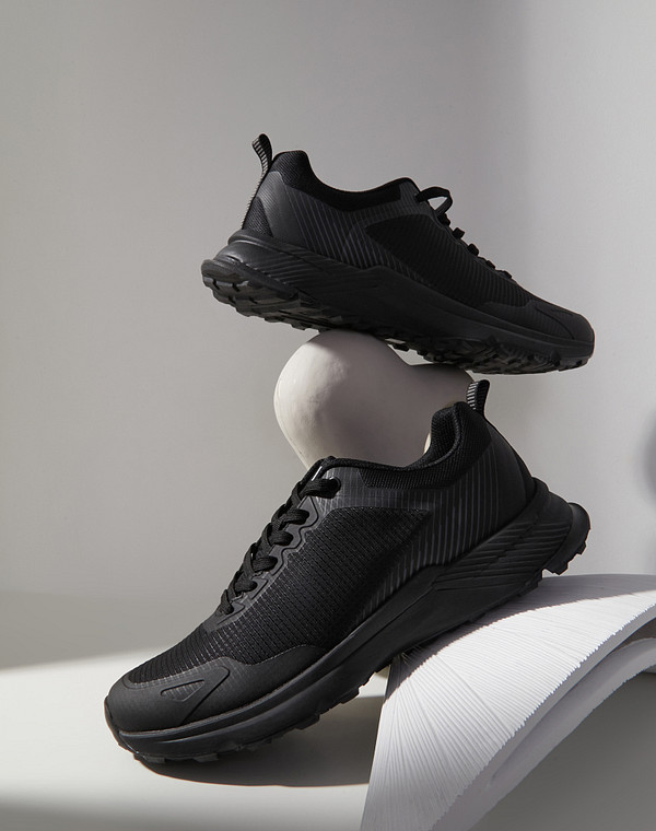 189-411321-0202 Полуботинки для активного отдыха мужские текстиль/текстиль черн, Mascotte Lite