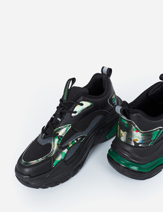 Женские кроссовки с зелеными вставками MASCOTTE 189-120523-0602 | ракурс 7