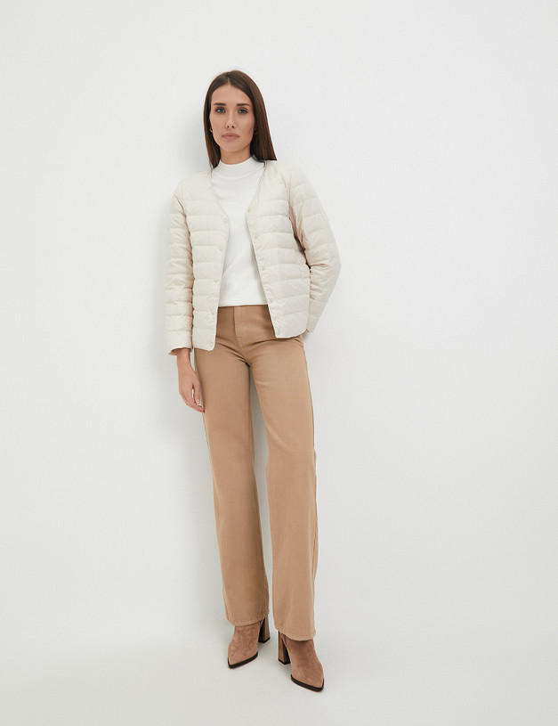 Белая женская куртка MASCOTTE 234-3311-2401 | ракурс 2