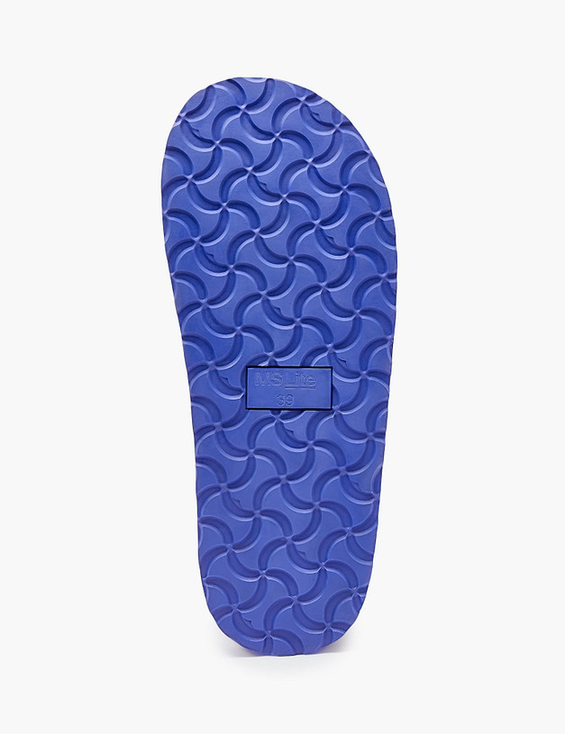 Черные женские угги с синей подошвой MASCOTTE 128-325331-0903 | ракурс 6