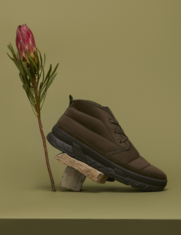 Оливковые мужские ботинки-дутики MASCOTTE 58-3291353-0204 | ракурс 1