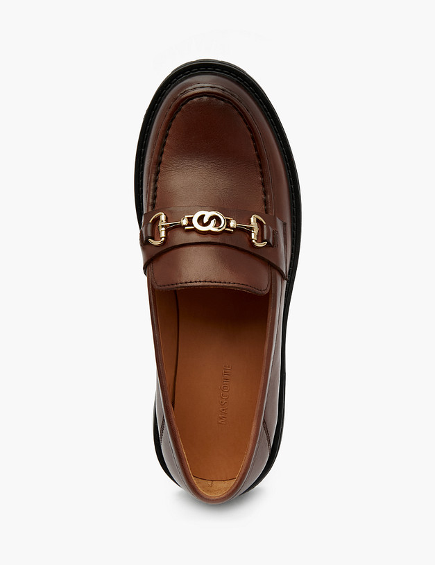 Коричневые женские лоферы MASCOTTE 58-322211-0109 | ракурс 5