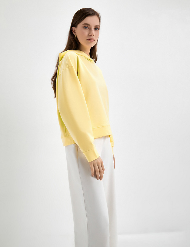Женское худи желтого цвета MASCOTTE 790-3109-2618 | ракурс 3